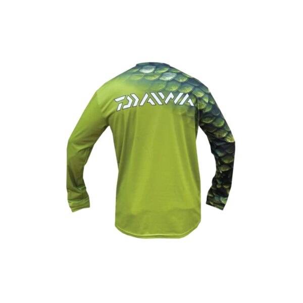 Daiwa Round Neck Sublimated Shirt Green Scale - Image 2